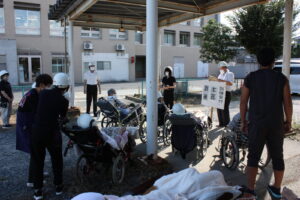 あさぎりの郷で避難訓練を実施しました。