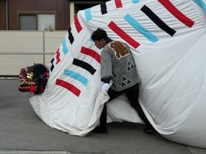 あぐりかなえに獅子舞が来ました！